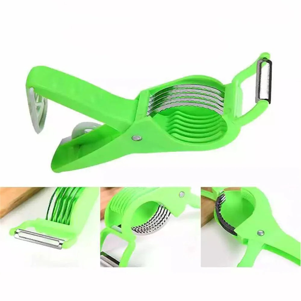 Portable Fruit Cutter Kitchen Vegetable Peeler Ham Banana Durable Cutter Knife Efficient Must-have Kitchen Tool For Salad Lovers